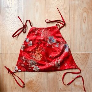 Floral Satin Halter Top